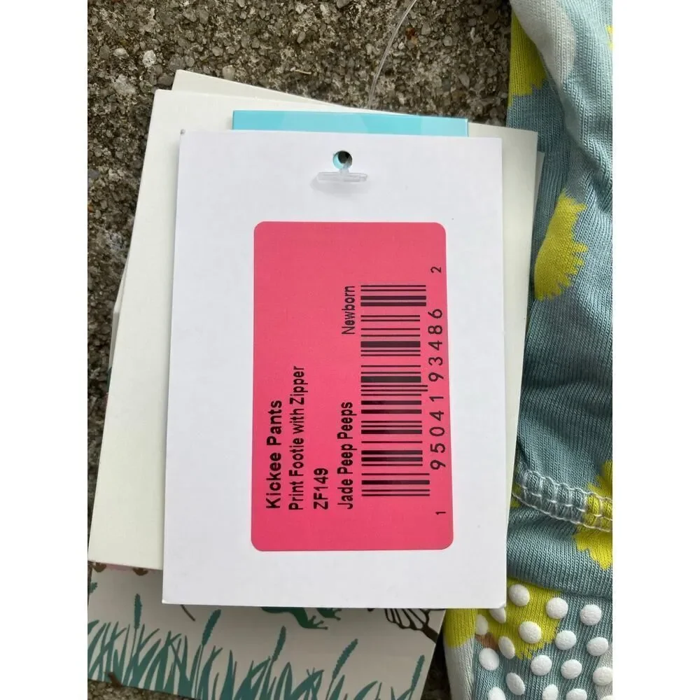 KICKEE PANTS NWT FOOTIE SIZE NEWBORN CHICK MAGNET MSRP $36